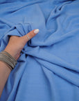 Province Blue Washed Linen Rayon Fabric