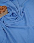 Province Blue Washed Linen Rayon Fabric