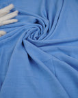 Province Blue Washed Linen Rayon Fabric