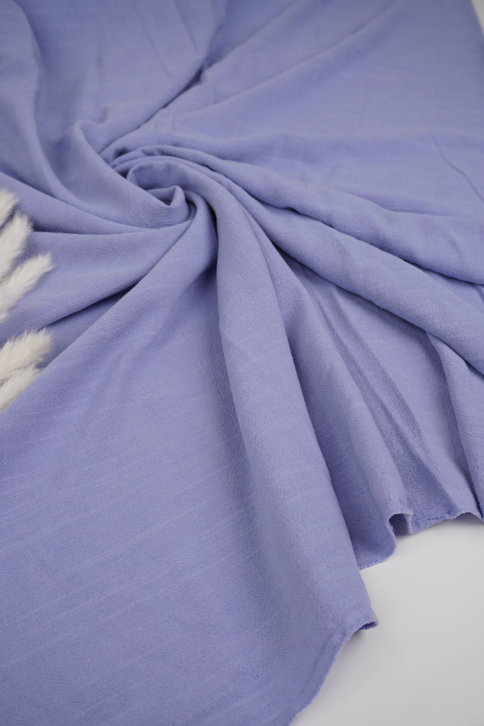 Lavender Mist Washed Linen Rayon Fabric