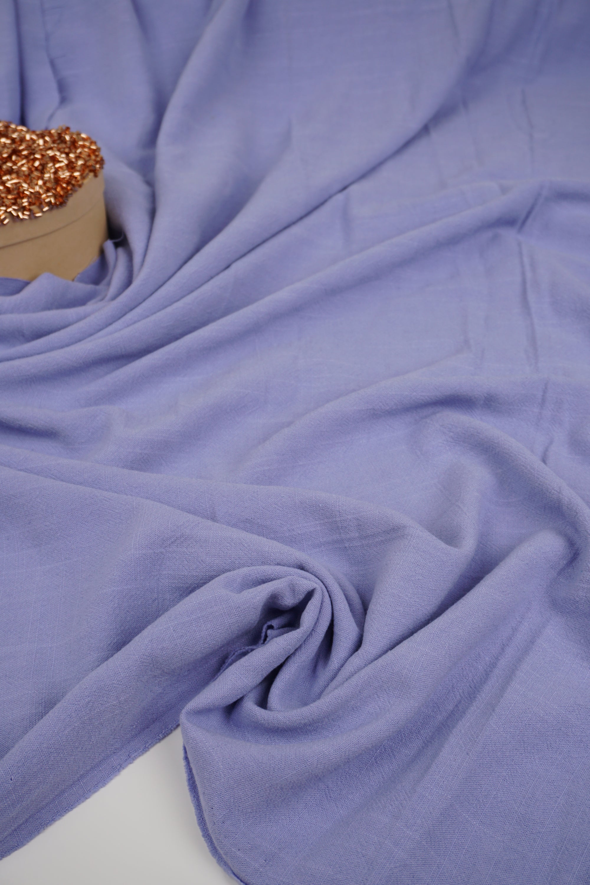 Lavender Mist Washed Linen Rayon Fabric