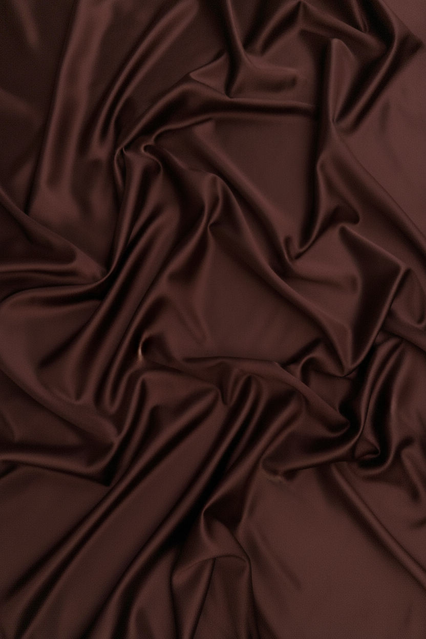 Brown Shiny Milliskin Nylon Spandex Fabric | 4-Way Stretch | By the Yard