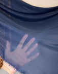 BEST PRICE Navy Blue Chiffon Fabric, Sold By Yard See Through Fabric, Navy Sheer Chiffon 60” Wide, Silky Chiffon Drape, Apparel Fabric DIY - from Gala Textile