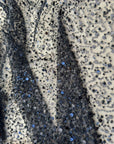 Black Beaded Lace Fabric by Yard, Luxury Shimmer Mesh with Pearls & Sequins for Bridal Gowns, Wedding Dresses, Veils, Event Decor, Crafts - from Gala Textile