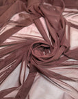 Dark Brown 4 way Stretch Power Mesh Nylon Spandex Super Stretch, Bridal Power Mesh By Yard, Backdrop Soft Sheer Fabrics, Brown Illusion Mesh - from Gala Textile