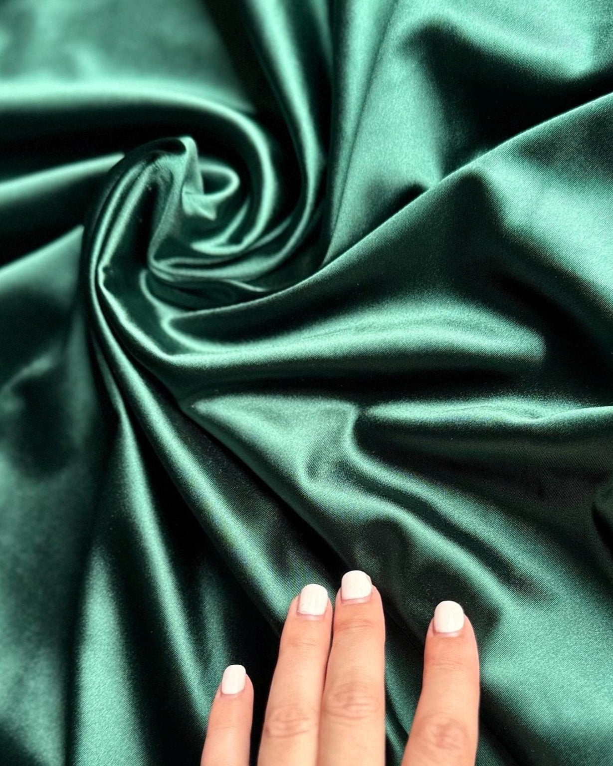 Emerald Stretch Nylon Spandex By Yard, 4 way Silky Stretch Bodysuit Material, For Dresses Dancewear Leggings, Heavyweight Satin Spandex - from Gala Textile