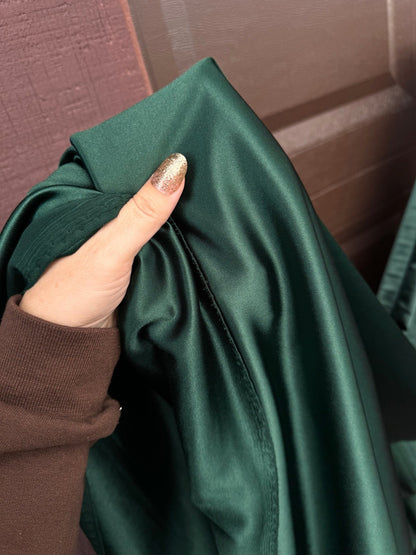 Emerald Stretch Nylon Spandex By Yard, 4 way Silky Stretch Bodysuit Material, For Dresses Dancewear Leggings, Heavyweight Satin Spandex - from Gala Textile