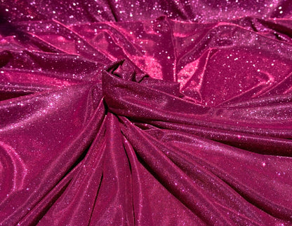 Fuchsia Shimmer Lurex Knit Fabric by Yard Knit Fuchsia Luxury Sparkle Fabric Spandex Glitter, Sparkle Evening Bridal Gowns, Backdrops, Bows - from Gala Textile