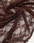 Brown floral stretch lace fabric by the yard, 4-way stretch vintage style nylon spandex