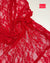 Red floral stretch lace fabric by the yard, 4-way stretch vintage style nylon spandex
