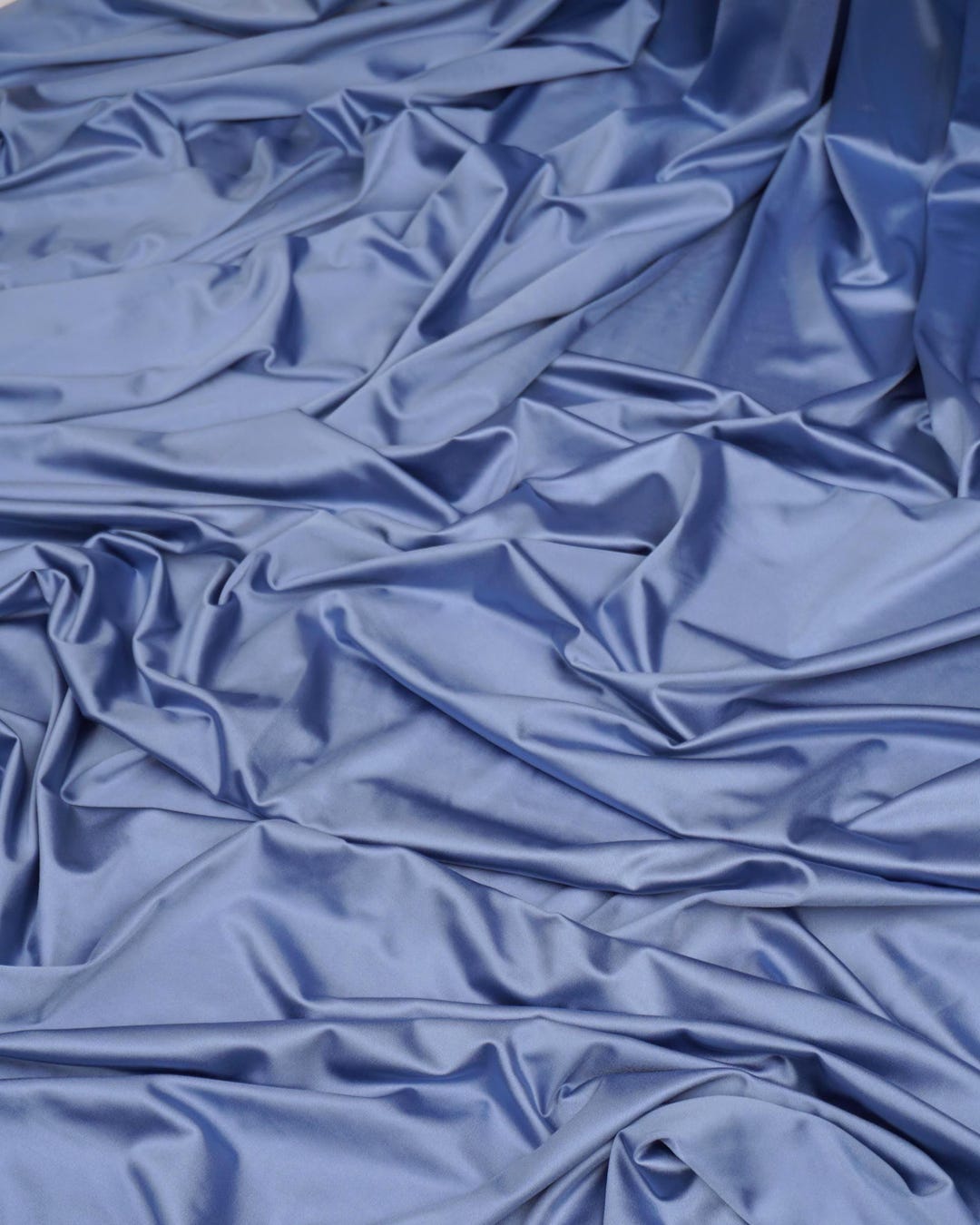 Denim Shiny Milliskin Nylon Spandex Fabric - Image 1