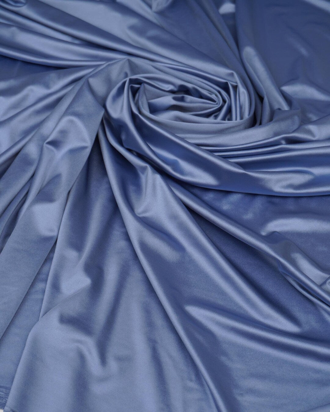 Denim Shiny Milliskin Nylon Spandex Fabric - Image 2