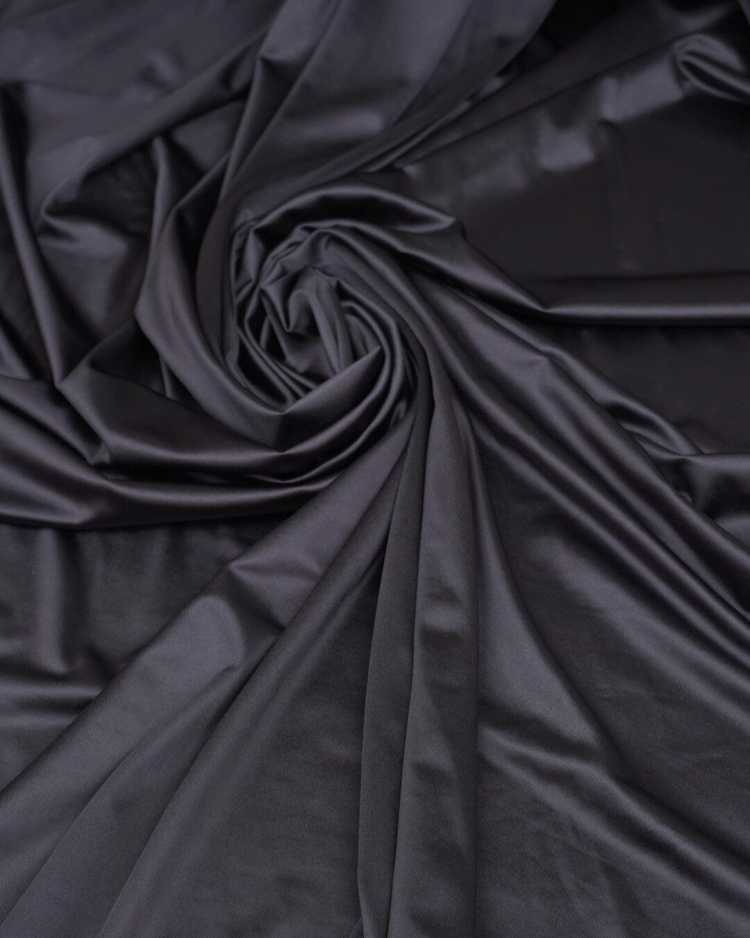 Gray Shiny Milliskin Nylon Spandex Fabric