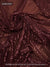 Burgundy 3mm confetti dot sequin fabric draped, metallic mesh sparkle fabric by the yard