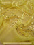 Butter Yellow 3mm confetti dot sequin fabric draped, metallic mesh sparkle fabric by the yard