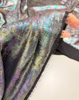 Iridescent Galaxy Foil Fabric by Yard, Shimmer Metallic Gold Hologram, for Cosplay Costumes