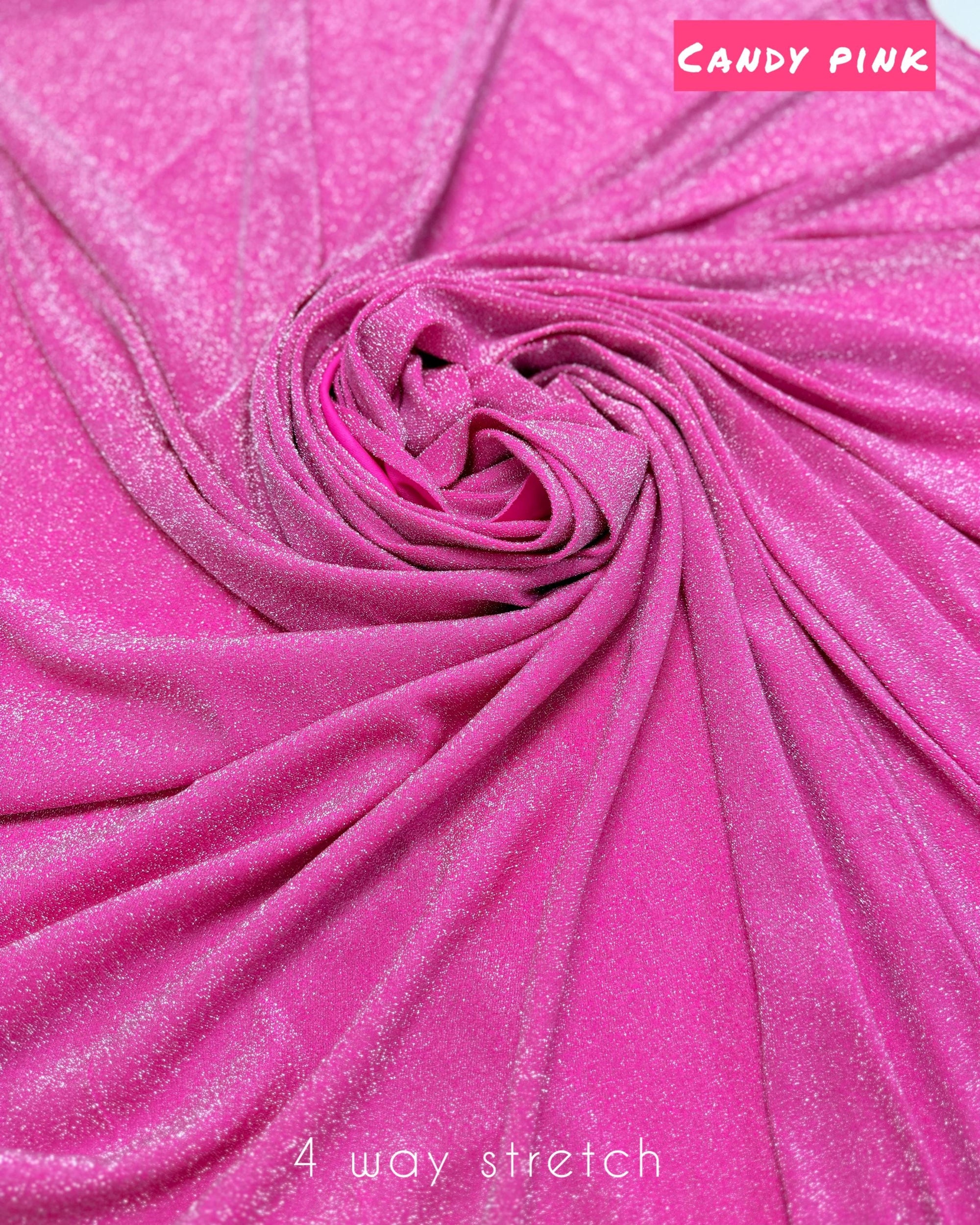 Metallic Lurex Spandex Fabric by Yard, Shimmer 4 way Stretch Material for Luxury Gowns Dresses, Backdrops Event Decoration Material 60''