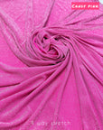 Metallic Lurex Spandex Fabric by Yard, Shimmer 4 way Stretch Material for Luxury Gowns Dresses, Backdrops Event Decoration Material 60''