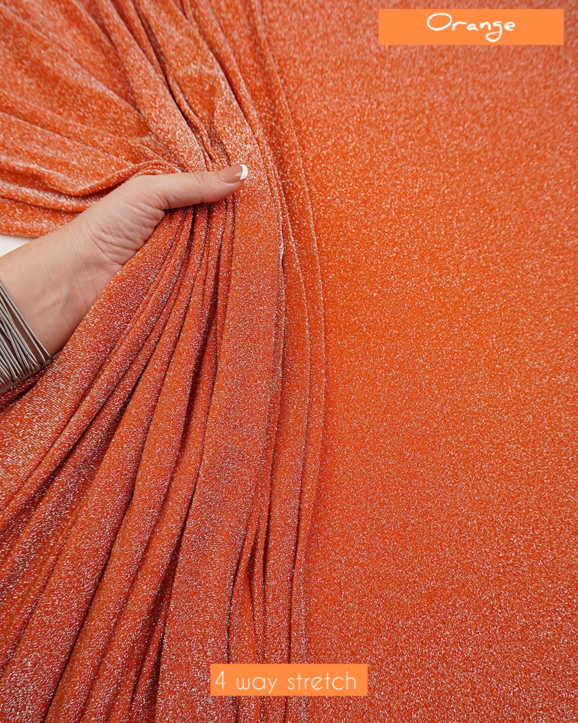 Metallic Lurex Spandex Fabric by Yard, Shimmer 4 way Stretch Material for Luxury Gowns Dresses, Backdrops Event Decoration Material 60''