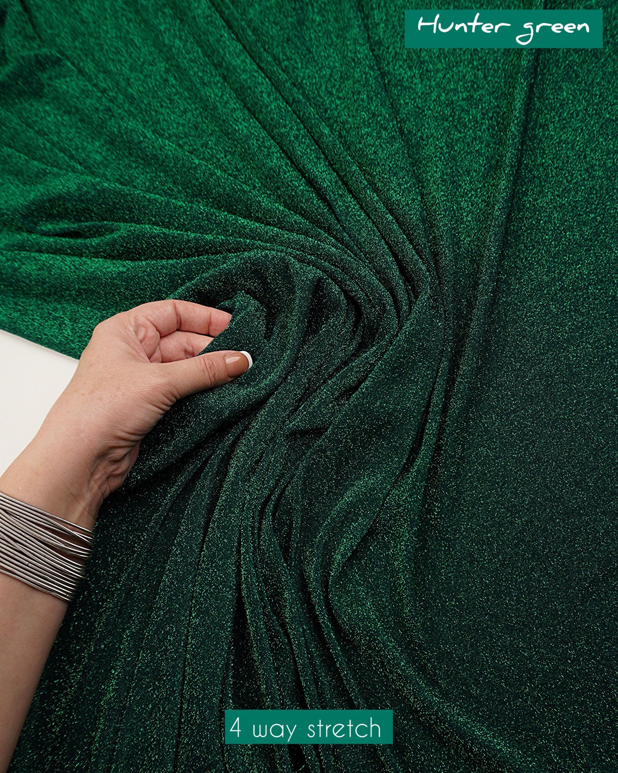 Metallic Lurex Spandex Fabric by Yard, Shimmer 4 way Stretch Material for Luxury Gowns Dresses, Backdrops Event Decoration Material 60''