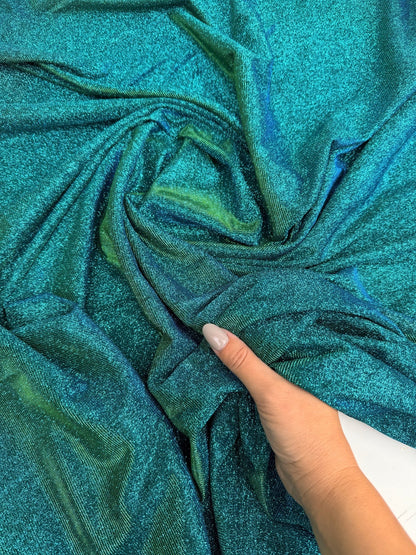 Jade Lurex Foam Knit - Craft Fabric from Gala Textile