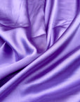 Lavender Silky Stretch Charmeuse Satin Fabric By Yard, Purple Bridal Soft Silky Material, Lilac Stretch Satin for Gowns, Backdrops, Crafts - from Gala Textile