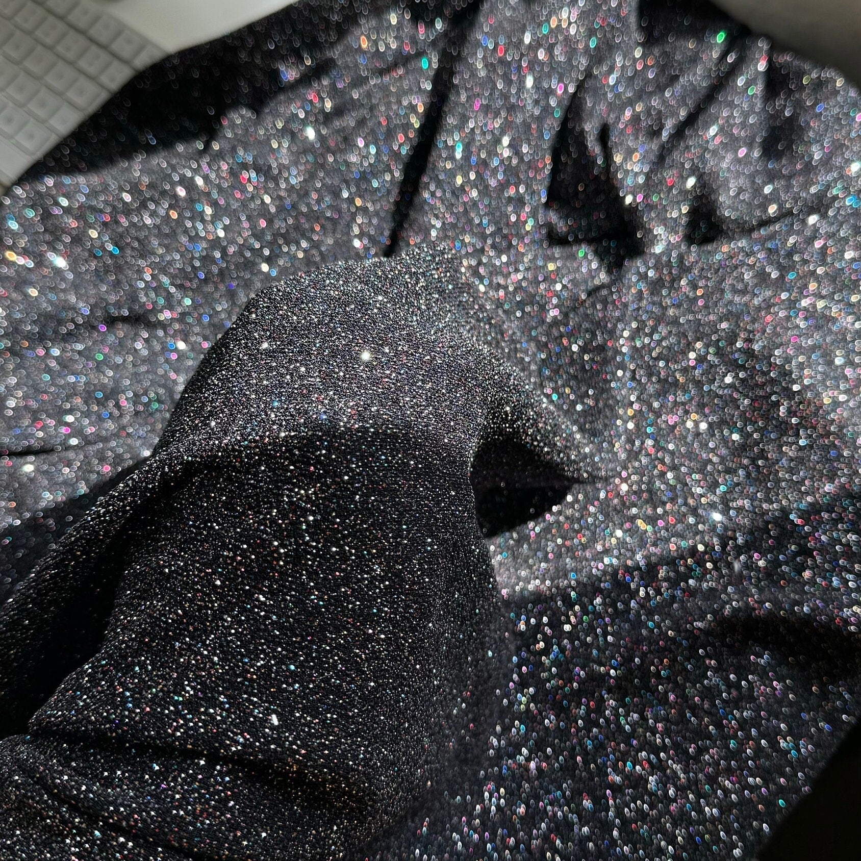 Black Lurex Glitter Fabric Gala Textile Black Lurex Glitter Fabric Gala Textile