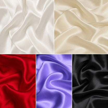 Luxurious Silky Stretch Charmeuse Fabric By the Yard, Premium Bridal Satin Fabric for Bride Dresses Making Gowns Party Drape Decorations - from Gala Textile