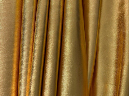 Metallic Gold Foil Spandex Lame Fabric by Yard Gold Lame Material, All Over Foil on Stretch Knit, for Dance Wear Costumes, Dresses, Leggings - from Gala Textile