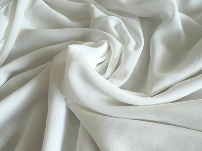 Off White Chiffon Fabric By Yard, Sheer Fabric Light Weight Chiffon White Bridal Material for Gowns Drapes, Dress Arch Draping Fabric Crafts - from Gala Textile