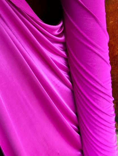 Pink Purple Casino Stretch Fabric Shiny Satin Spandex, Luxury Stretch Fabric for Dress, Activewear, Costumes, Spandex Knit Fabric by Yard - from Gala Textile