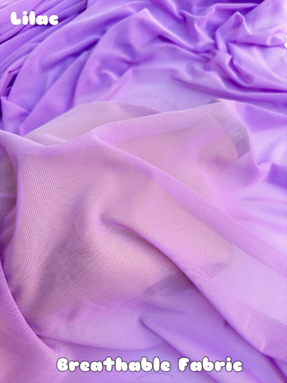 Purple 4 - Way Stretch Power Mesh Fabric by Yard, Luxury Sheer Soft for Bridal, Yoga Wear, Dresses, Lingerie, Activewear Event Decoration - from Gala Textile