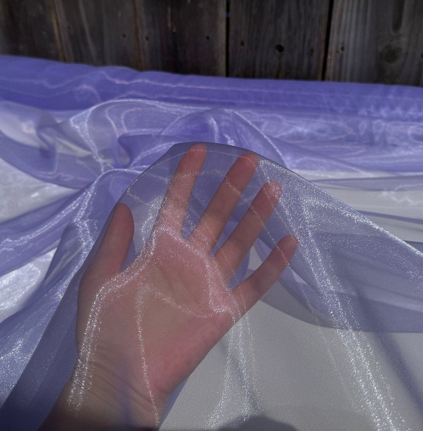 Purple Crystal Organza Fabric By Yard Light Lilac Organza, Shiny Sheer Organza Material for Grils Dresses Tutus Bridal Gowns Event Decor DIY - from Gala Textile