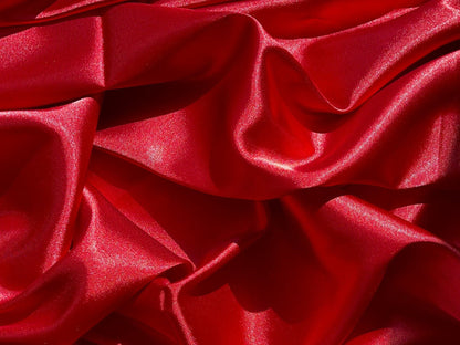 Red Satin Stretch Charmuse, Silk Charmuse Fabric, Stretch Satin Fabric,Red Luxury Silk Satin Charmuse,Light Weight Sold By The Yard 58 - from Gala Textile