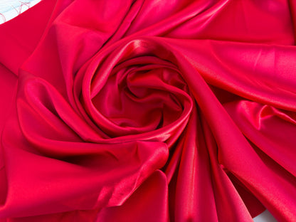 Red Satin Stretch Charmuse, Silk Charmuse Fabric, Stretch Satin Fabric,Red Luxury Silk Satin Charmuse,Light Weight Sold By The Yard 58 - from Gala Textile