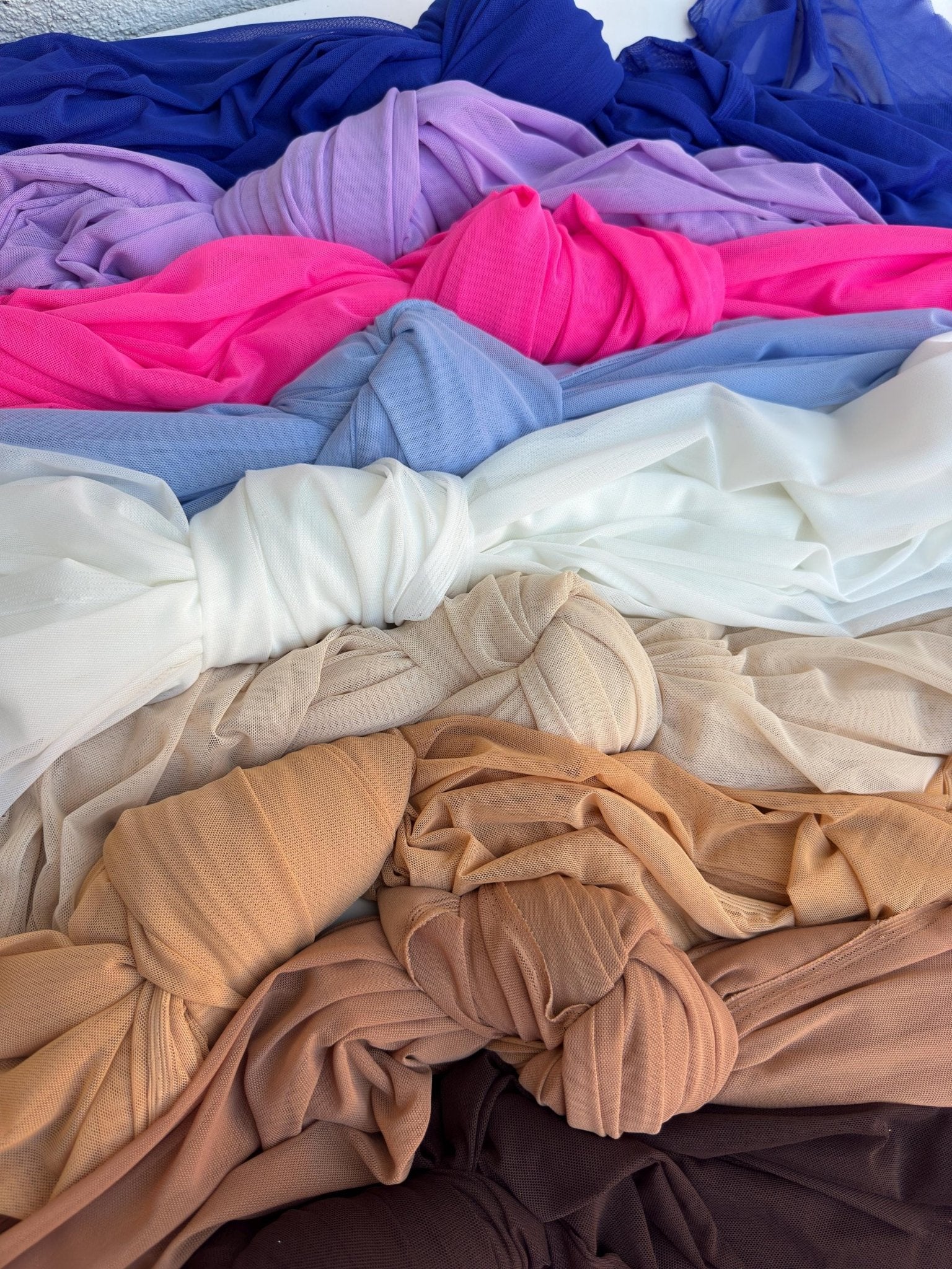 Royal Blue 4 - Way Stretch Power Mesh Fabric by Yard, Luxury Sheer Soft for Bridal, Yoga Wear, Dresses, Lingerie, Activewear Event Decoration - from Gala Textile