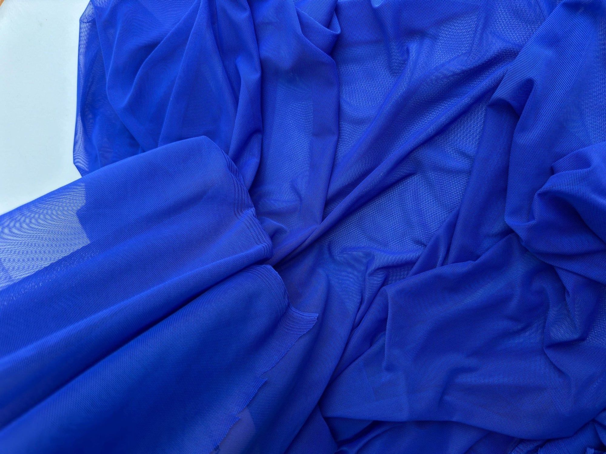 Royal Blue 4 - Way Stretch Power Mesh Fabric by Yard, Luxury Sheer Soft for Bridal, Yoga Wear, Dresses, Lingerie, Activewear Event Decoration - from Gala Textile