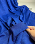 Royal Blue Spandex Lurex Knit Fabric, 4 Way Stretch Shimmery Dance Wear Fabric, Blue Glittery Nylon Spandex By Yard, Premium Quality 60'' - from Gala Textile