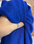 Royal Blue Spandex Lurex Knit Fabric, 4 Way Stretch Shimmery Dance Wear Fabric, Blue Glittery Nylon Spandex By Yard, Premium Quality 60'' - from Gala Textile