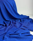 Royal Blue Spandex Lurex Knit Fabric, 4 Way Stretch Shimmery Dance Wear Fabric, Blue Glittery Nylon Spandex By Yard, Premium Quality 60'' - from Gala Textile