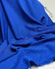 Royal Blue Spandex Lurex Knit Fabric, 4 Way Stretch Shimmery Dance Wear Fabric, Blue Glittery Nylon Spandex By Yard, Premium Quality 60'' - from Gala Textile