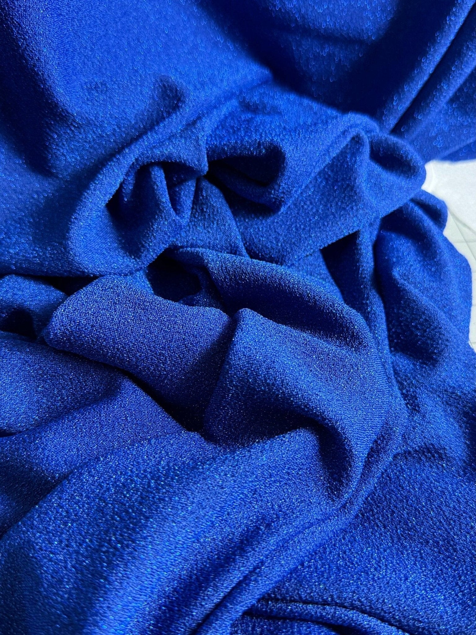 Royal Blue Spandex Lurex Knit Fabric, 4 Way Stretch Shimmery Dance Wear Fabric, Blue Glittery Nylon Spandex By Yard, Premium Quality 60&#39;&#39; - from Gala Textile