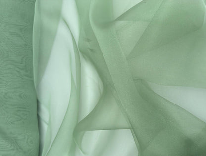 Sage Crystal Organza Fabric By the Yard, Shinny Green Organza Material for Wedding Wear, Evening Gowns, Event Decoration, Bows Making Fabric - from Gala Textile