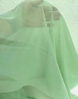 Sage Green Chiffon Fabric By Yard, Light Green Material Chiffon Sheer Light Weight Green Chiffon Fabric for Dress, Veil Arch Decoration - from Gala Textile
