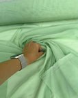 Sage Green Chiffon Fabric By Yard, Light Green Material Chiffon Sheer Light Weight Green Chiffon Fabric for Dress, Veil Arch Decoration - from Gala Textile