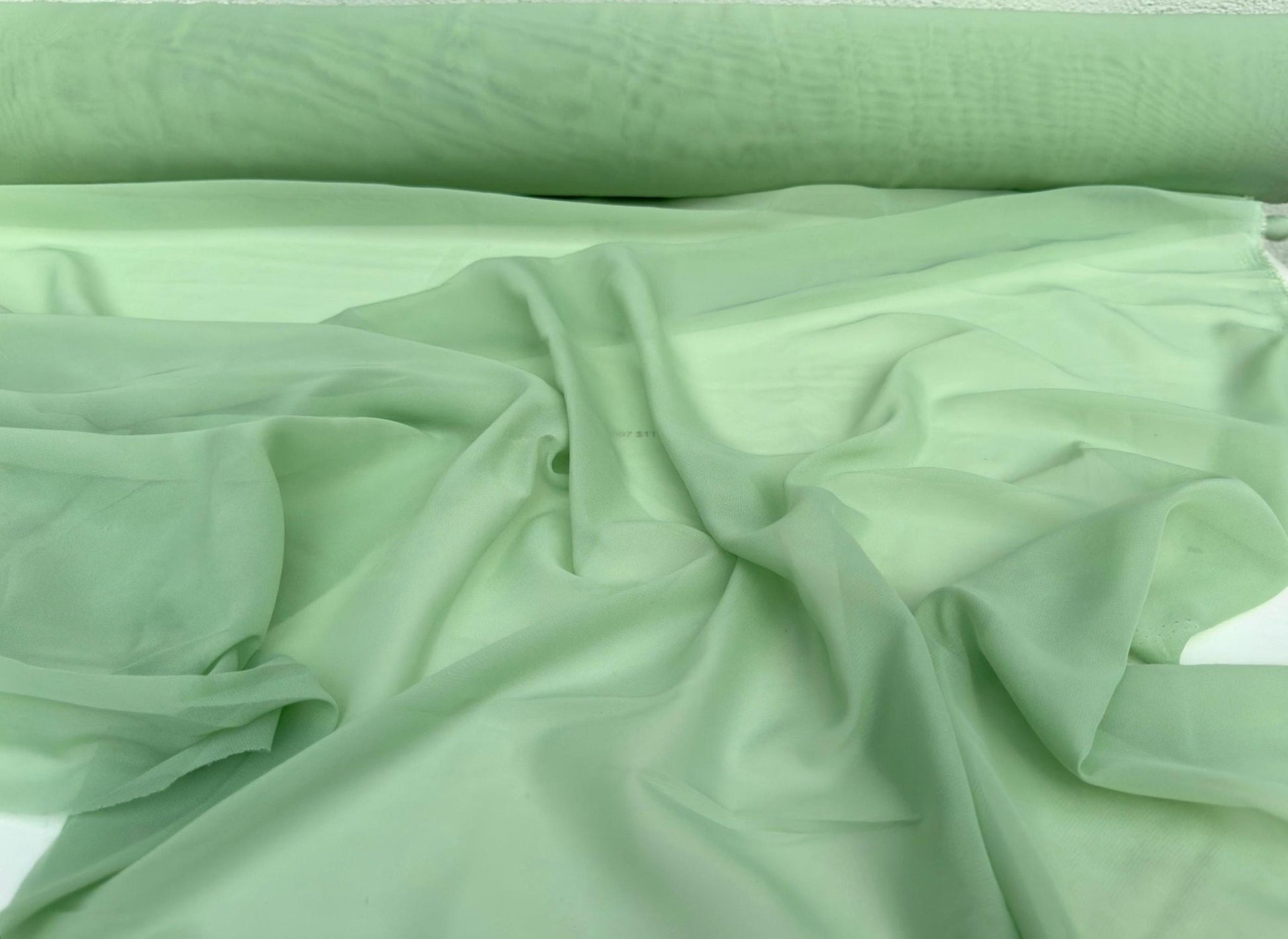 Sage Green Chiffon Fabric By Yard, Light Green Material Chiffon Sheer Light Weight Green Chiffon Fabric for Dress, Veil Arch Decoration - from Gala Textile