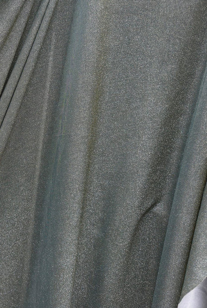 Sage Green Lurex Shimmer Knit Fabric by Yard Reflective Sage Spandex, Glittery Fabric for Evening Gowns, Bridal Gowns, Backdrops Bows Crafts - from Gala Textile