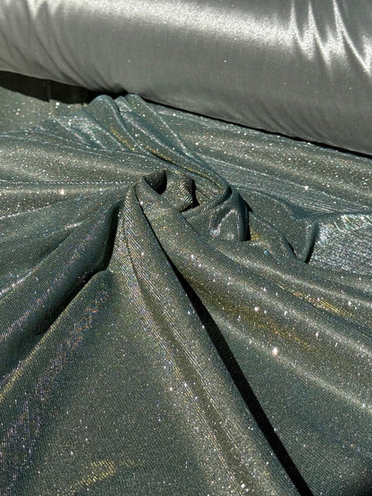 Sage Green Lurex Shimmer Knit Fabric by Yard Reflective Sage Spandex, Glittery Fabric for Evening Gowns, Bridal Gowns, Backdrops Bows Crafts - from Gala Textile