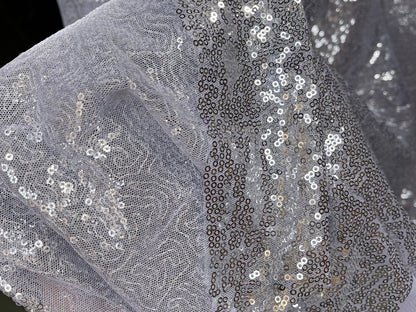 Sequins Glitz on Mesh Fabric Glitter Fabric By Yard 2 Way Stretch Sequin Mesh For Gowns Party Dress Backdrop Photos Grad Decorations - from Gala Textile