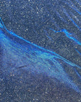 Slate Blue Foam Lurex Glitter Fabric by Yard, Fade Blue Sparkling Lurex for Shimmery Dress, Gown, Drapes Luxury Fabric, Premium Quality - from Gala Textile